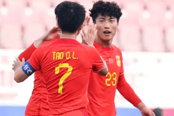 中國國奧小組第三結束亞洲杯征程