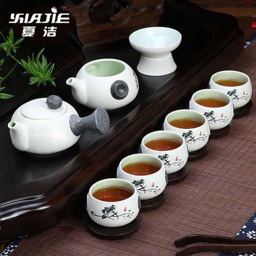 夏潔雪花釉功夫茶具套裝 品味傳統(tǒng)與簡(jiǎn)約的創(chuàng)意茶藝